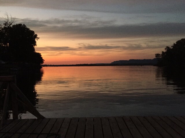 Sunset on the Mississippi 