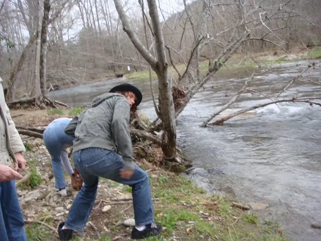 Skipping Stones into the Oconoluftee River