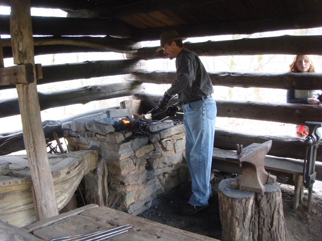 Blacksmith Oconoluftee Mountain Farm Museum