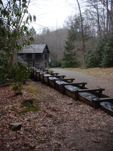 Millrace at Mingus Mill Great Smoky Mountains National Park