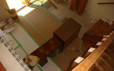 Floor’s Almost Done –
Furniture’s Here